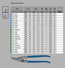 ERDI BESSEY Nożyce do otworów D207-250