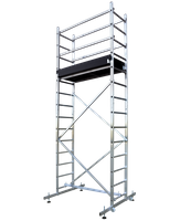 DRABEST RUSZTOWANIE ALUMINIOWE JEZDNE DRABINOWE ZEUS (ATEST TÜV RHEINLAND)