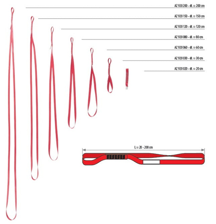 Zaczep taśmowy AZ920 (120 cm) PROTEKT