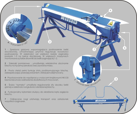 Zaginarka MAAD ZG-3000mm/0.7mm