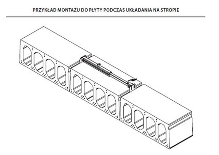 Belka zaczepowa do sprężonych płyt betonowych AT251 PROTEKT