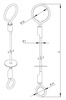 Zaczep linkowy bezłącznikowy AT190 (100 cm) PROTEKT