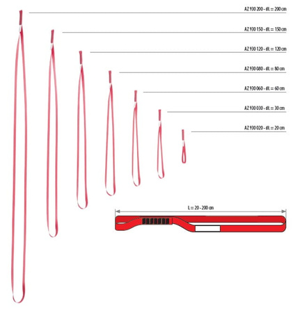 Zaczep taśmowy AZ930 (30 cm) PROTEKT