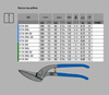 ERDI BESSEY Nożyce typ pelikan D118-300L lewe